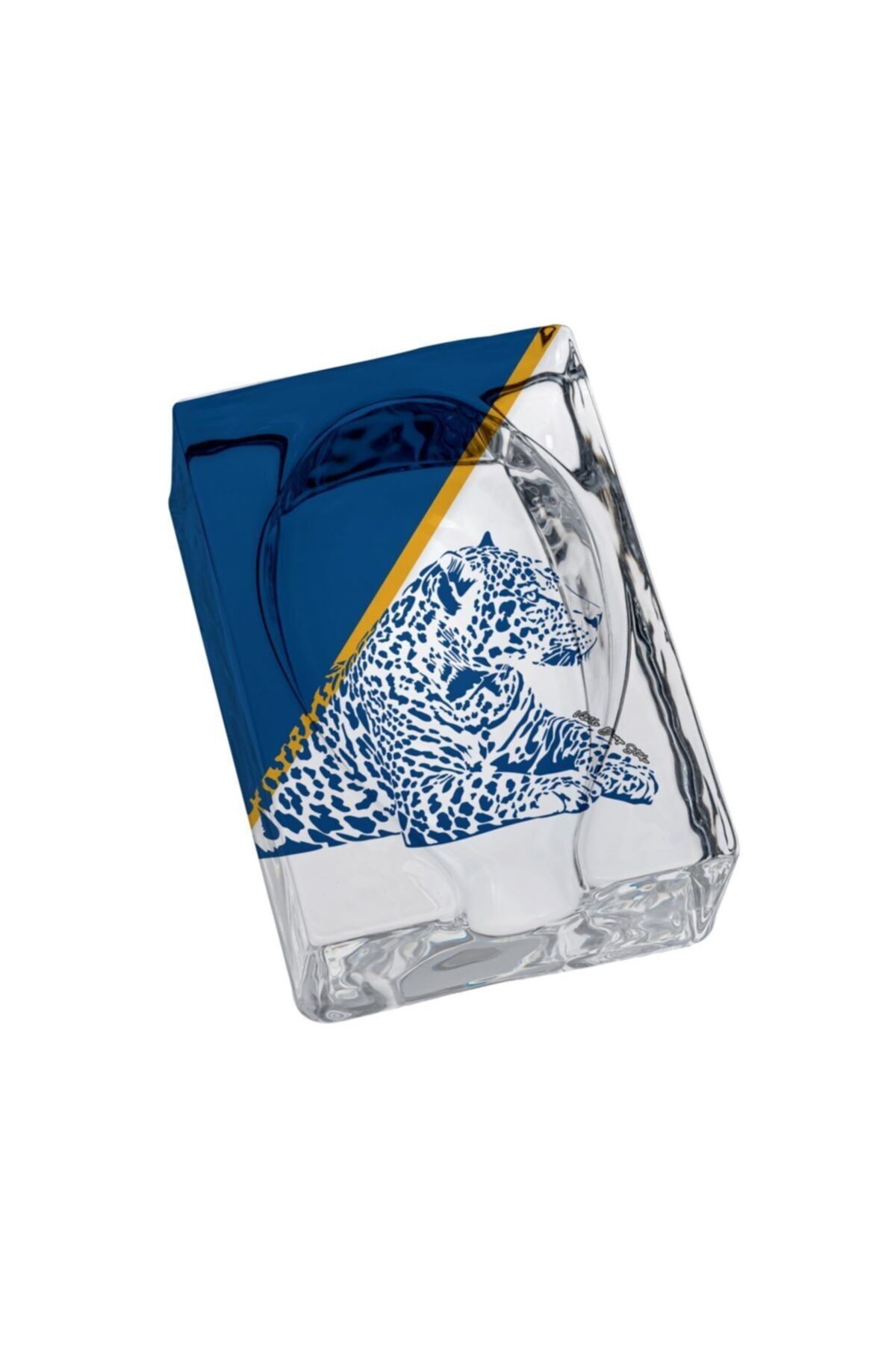 VİTELLİ Classic Blue Çizgili Oval Puro Küllüğü