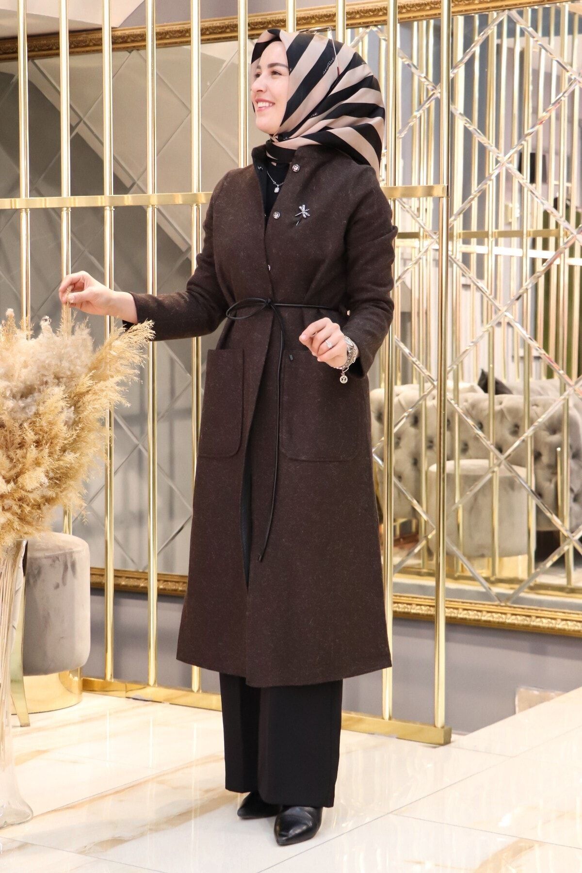 Armine Trend Hırka Kahverengi