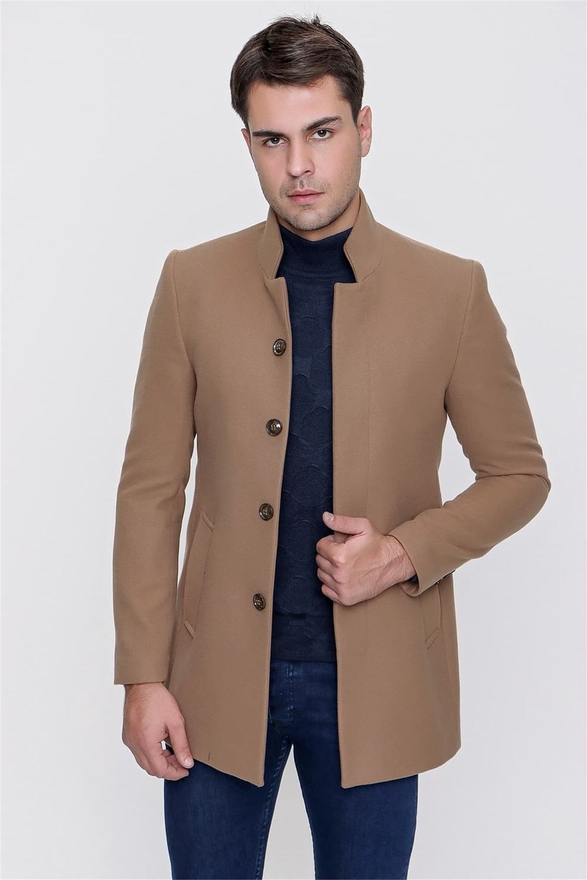 Efor Plt 072 Camel Klasik Palto