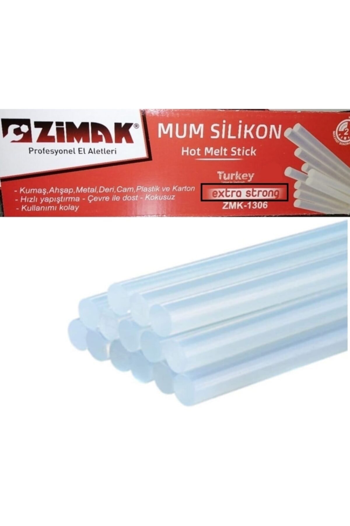 zimak 5 Adet - Kalın Silikon 11 Mm - Uzunluğu 15 Cm Ekstra Güçlü