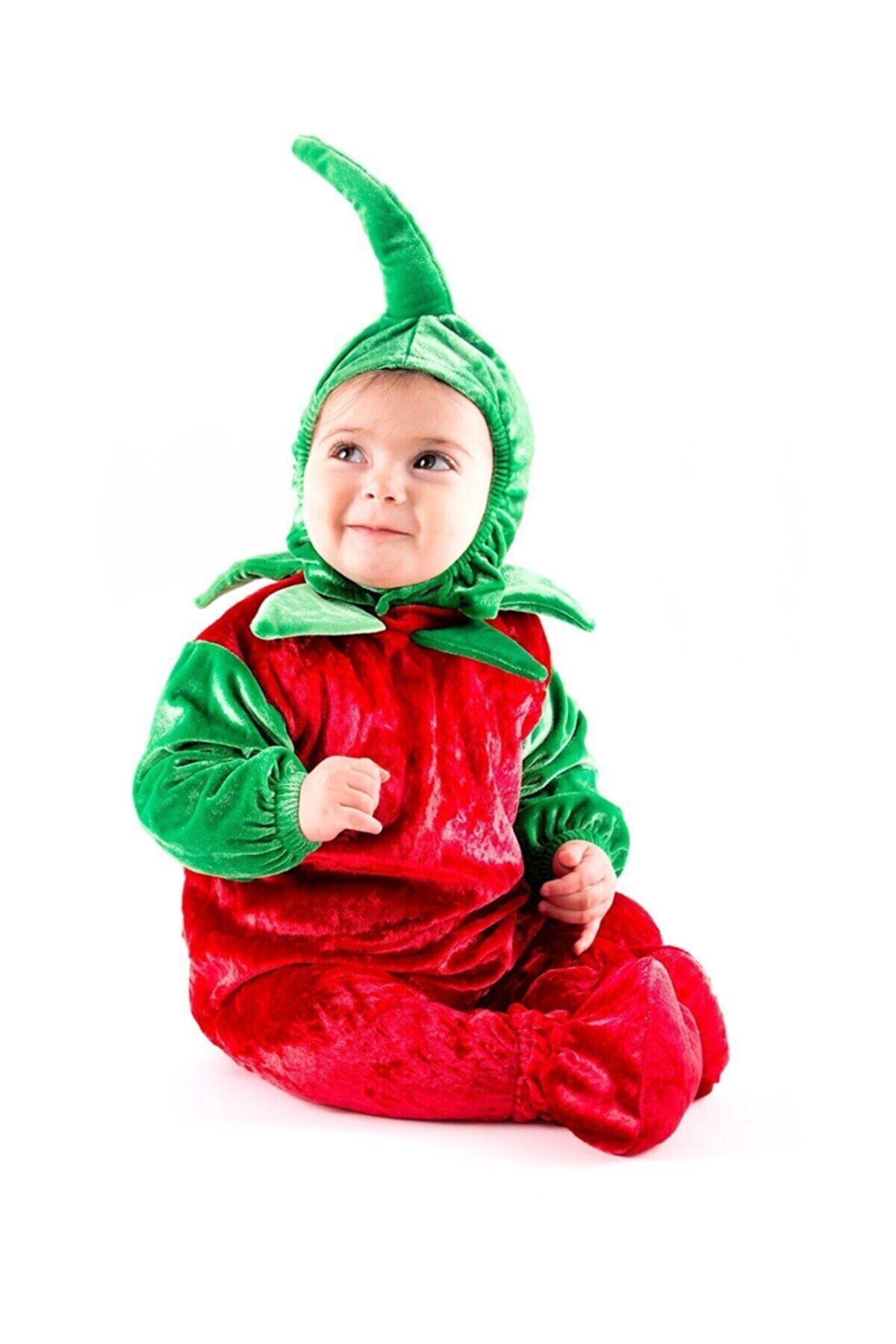 Alaska Company Uzun Kollu Bebek Kadife Biber Kostümü Tulumu