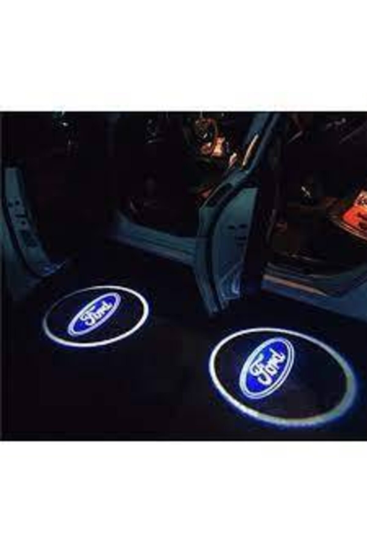 parkstop Ford Kapı Altı Logo Hayalet Led Aydınlatmalı Pilli Yapıştırmalı 2 Adet Ücretsiz Hızlı Kargo