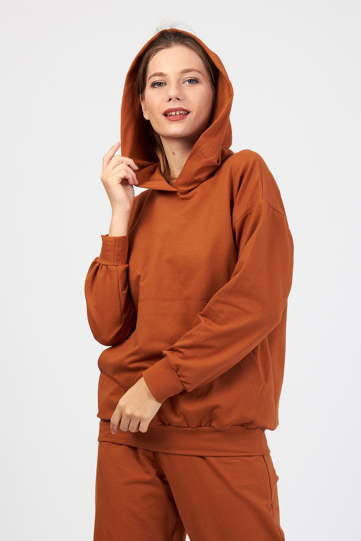 Elia Moda Kadın Taba Eşofman Takımı