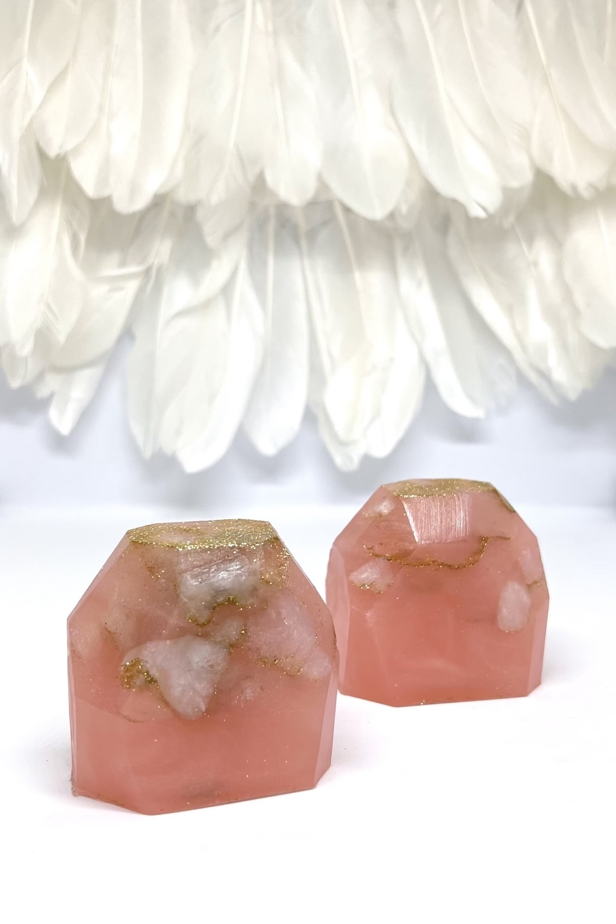 Natuur Collection 1881 Pembe Kuvars Sabunu Çiçeksi Fransız Pamuğu Kokulu El Yapımı Lüks Dekoratif Sabun 2 Adet