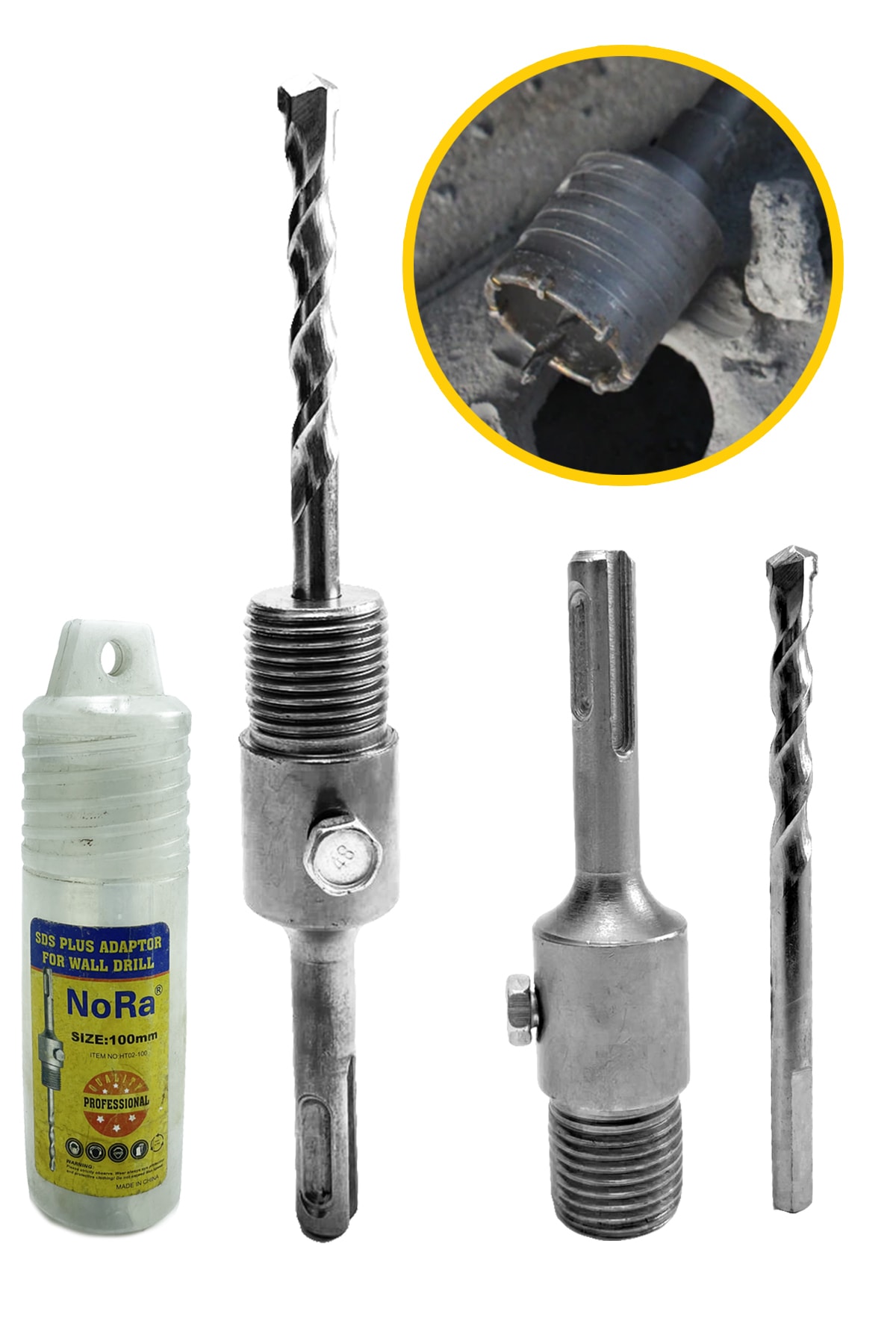 favorisepetim Craftex Nora Sds Plus Duvar Delme Panç Adaptörü 100mm