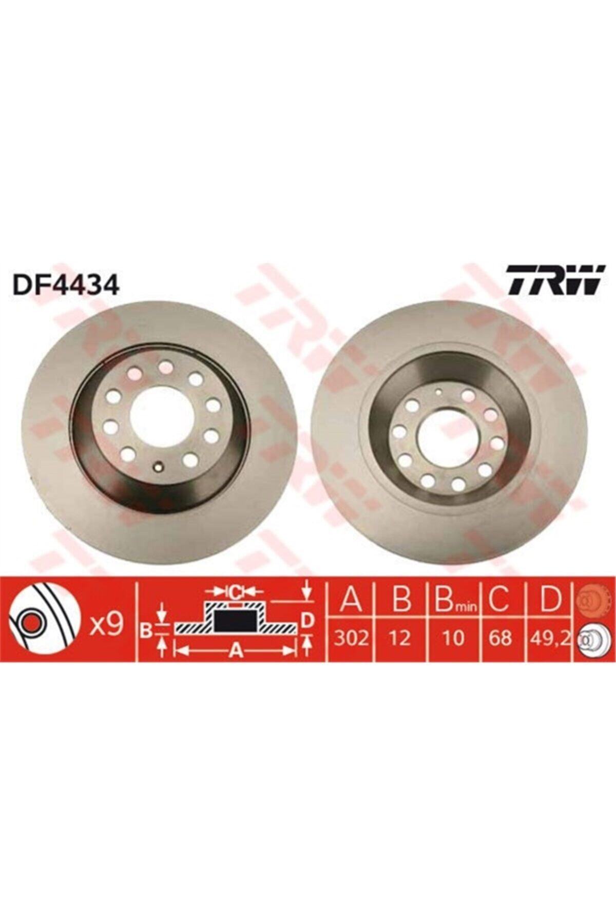 PARCAWORLD Fren Diski Arka Ddf1307c (takım Fıyat) 4f0615601e Vw A6 05-11 Bm Trw Trw Df4434