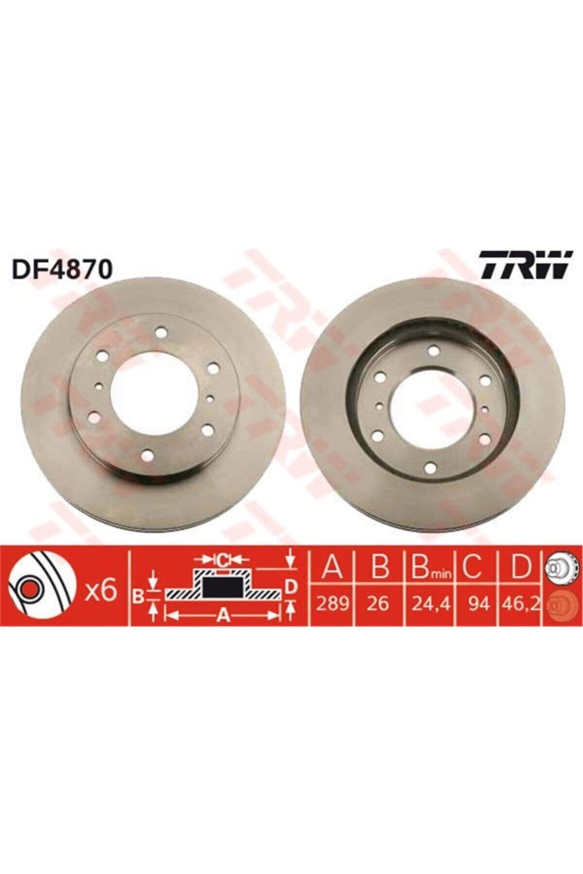 PARCAWORLD Fren Diski Ön . Mr407116 Japon Pajero (v7) 00-06 3.2 Dı-d Trw Trw Df4870