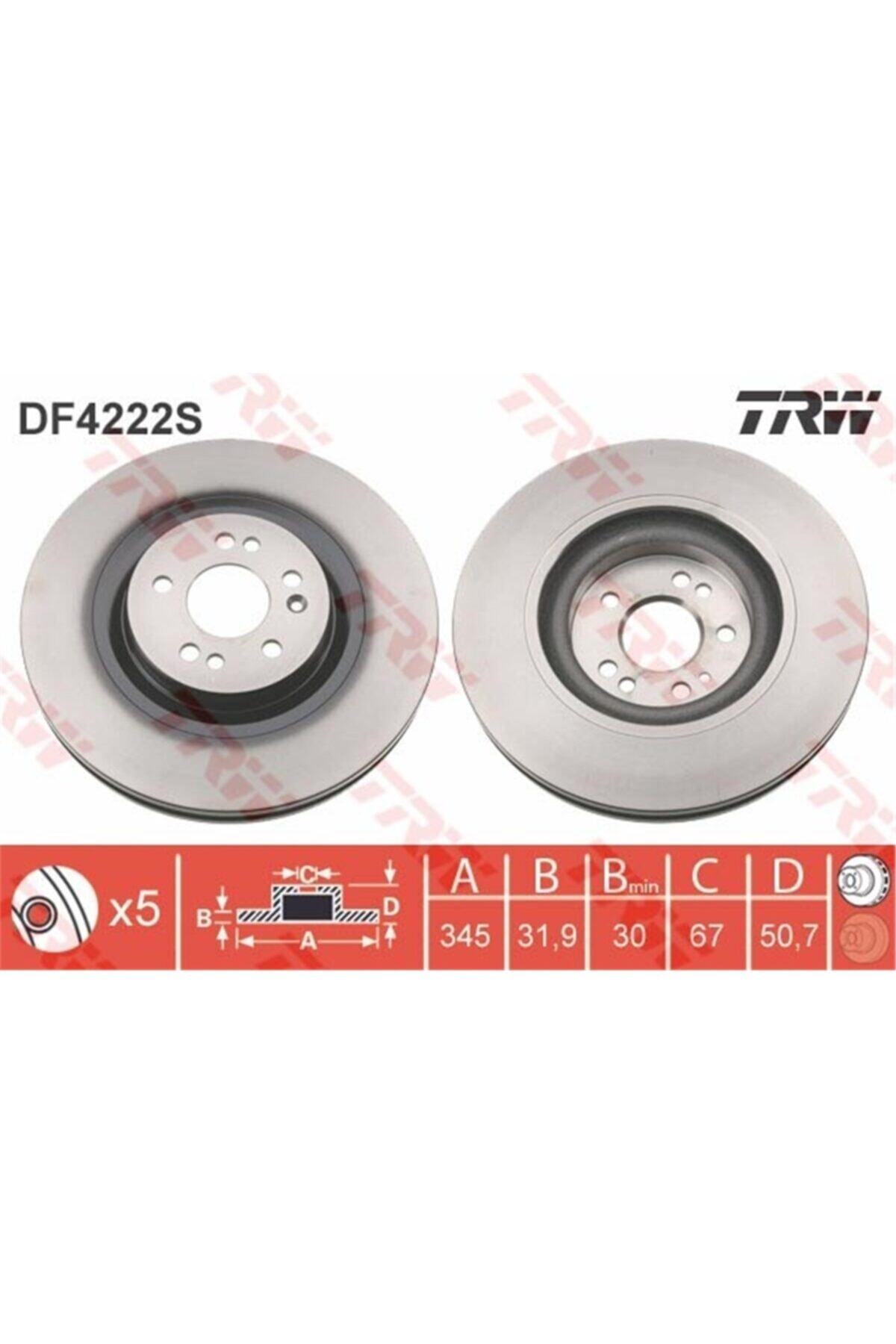 PARCAWORLD Frendıskı On A 163 421 05 12, A 163 421 03 Dıger Mercedes-benz: M-class (w163) 97-00 Trw Trw Df4222s