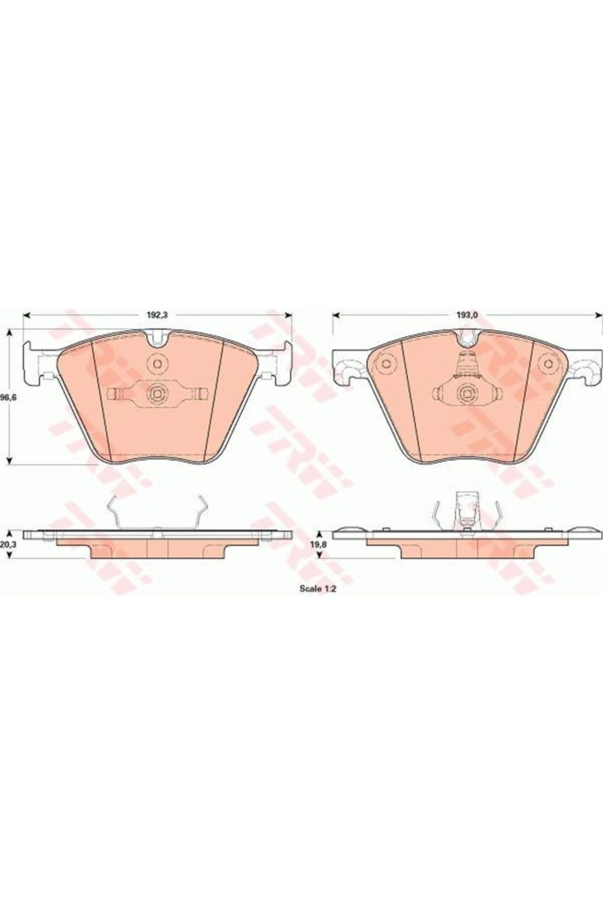 PARCAWORLD Fren Balatası Ön 34116794464 Bmw F06-f07-f01-f02-f04 10-17 N63 Trw Trw Gdb1915