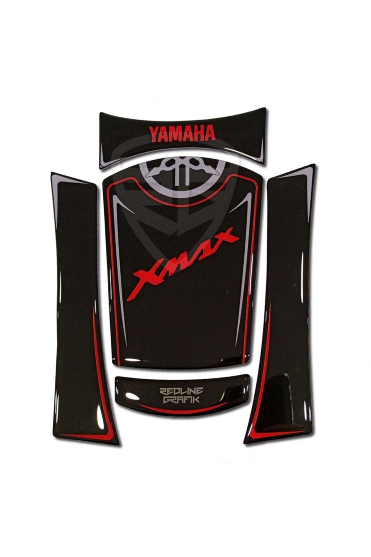 Redline Grafik Yamaha Xmax 2018 Tank Pad Siyah Kırmızı