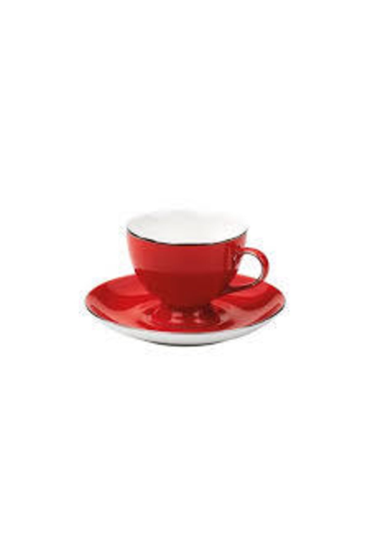 KORKMAZ A8754 Classic Kırmızı 6'lı Çay Fincan Takımı