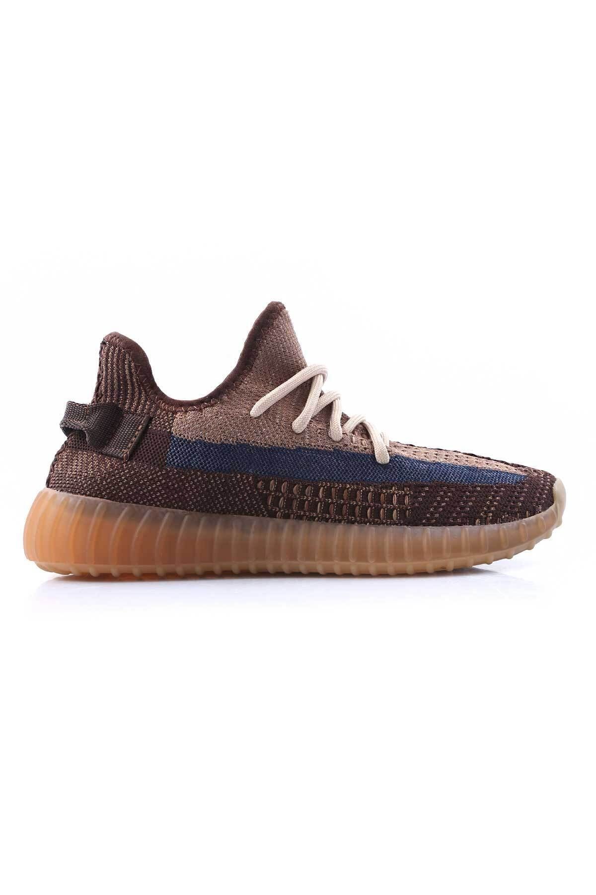 BLACK DEER Zebra Kahve Lacivert Runner Ortopedik Tabanlıklı Sneaker Spor Ayakkabı