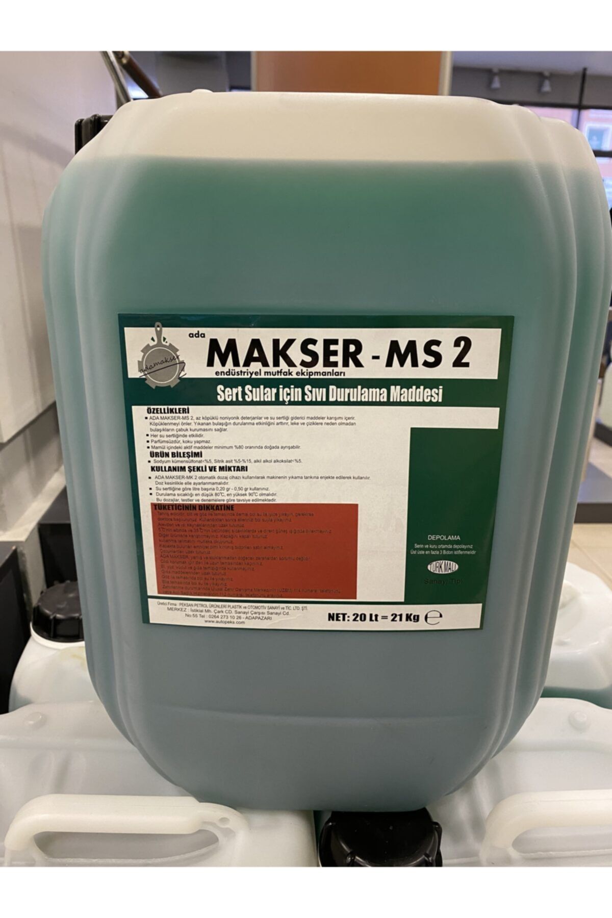 MAKSER Ms-2 Endüstriyel Bulaşık Makinesi Parlatıcısı