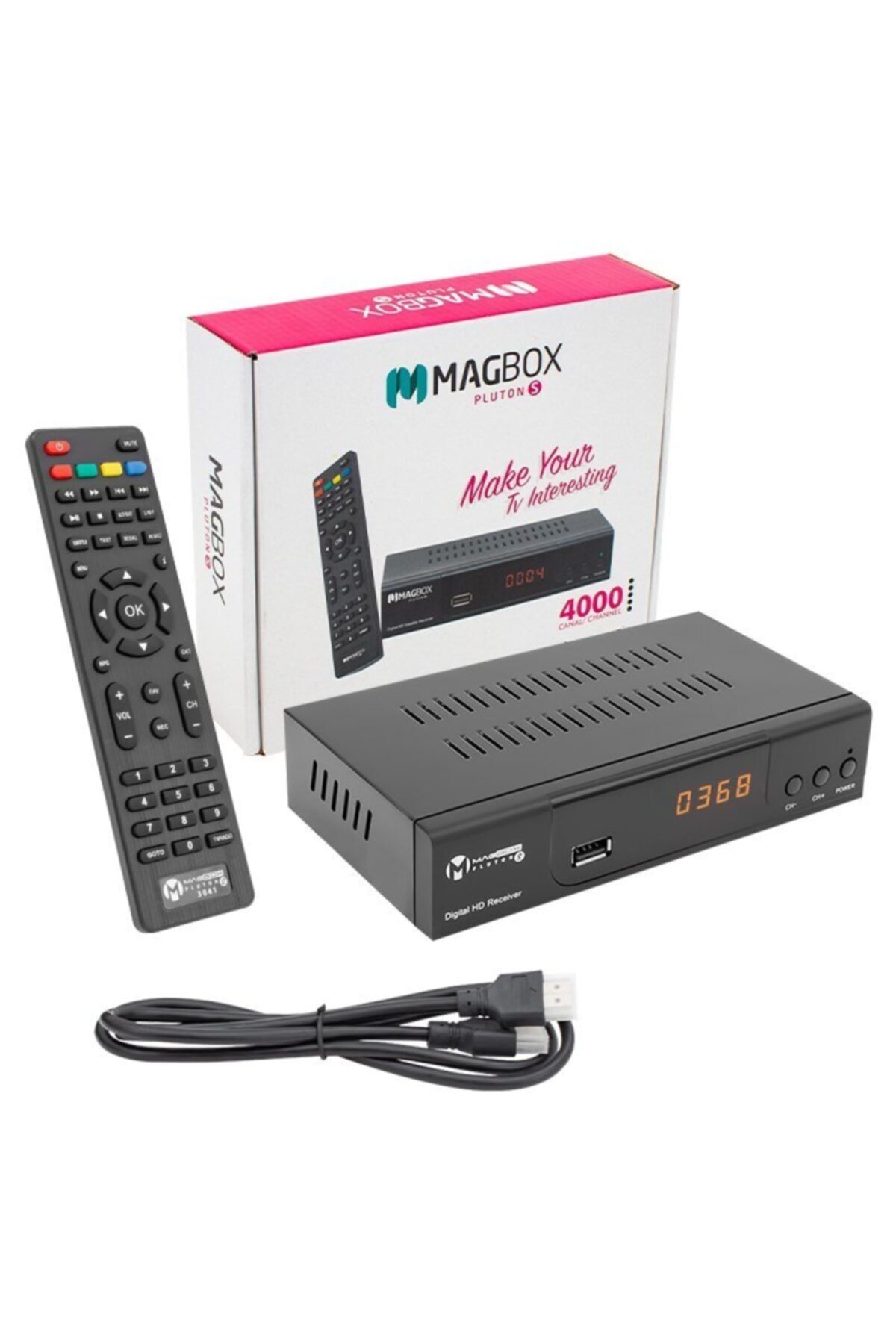 MAGBOX Pluton S Full Hd Tkgs'li Kasalı Uydu Alıcısı