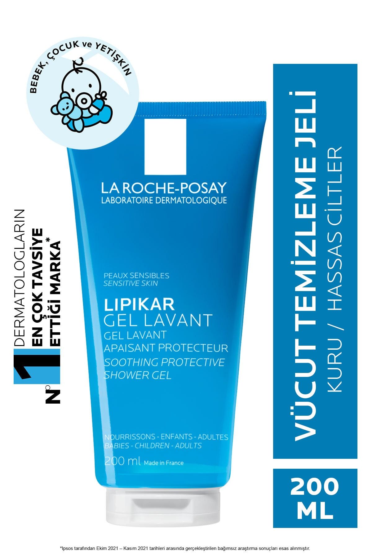 La Roche Posay Lipikar Gel Lavant Tüm Aile İçin Koruyucu&Yatıştırıcı Vücut Jeli 200 ml 3337872418778
