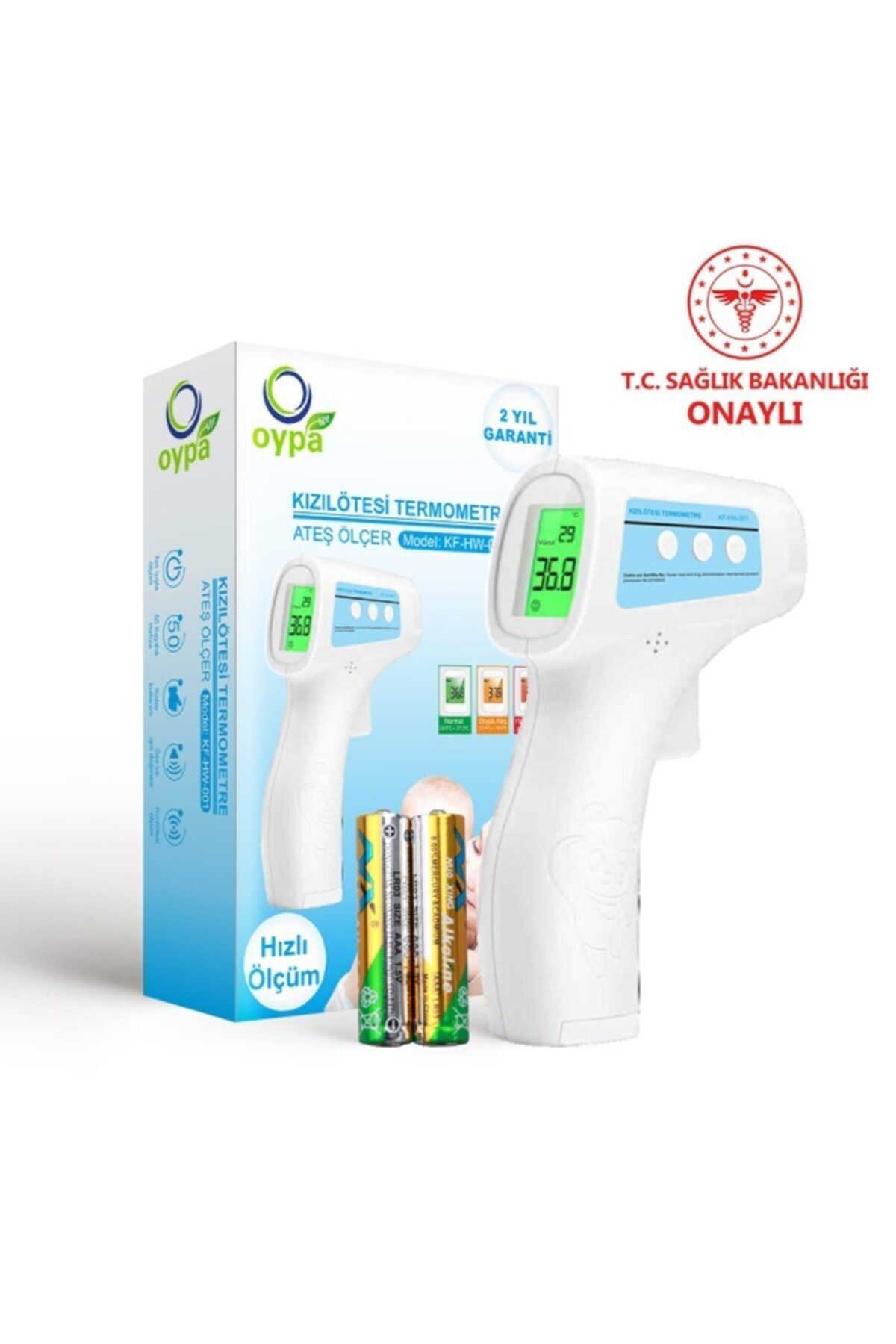 oypa medikal Oypa Life Dijital Infrared Termometre Temassız Kızılötesi Ateş Ölçer