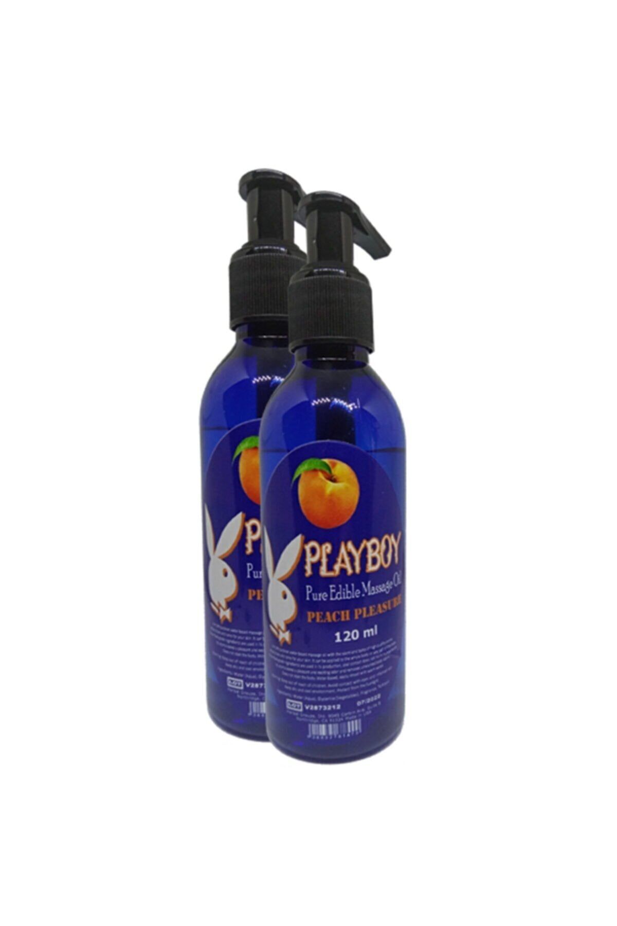Playboy Pure Aromaterapi Massage Oil 120ml Şeftali Aromalı Masaj Yağı 2 Adet