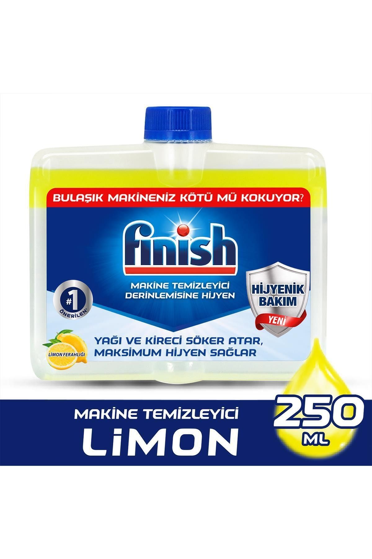 Finish Bulaşık Makinesi Temizleyici Sıvı 250 ml Limon