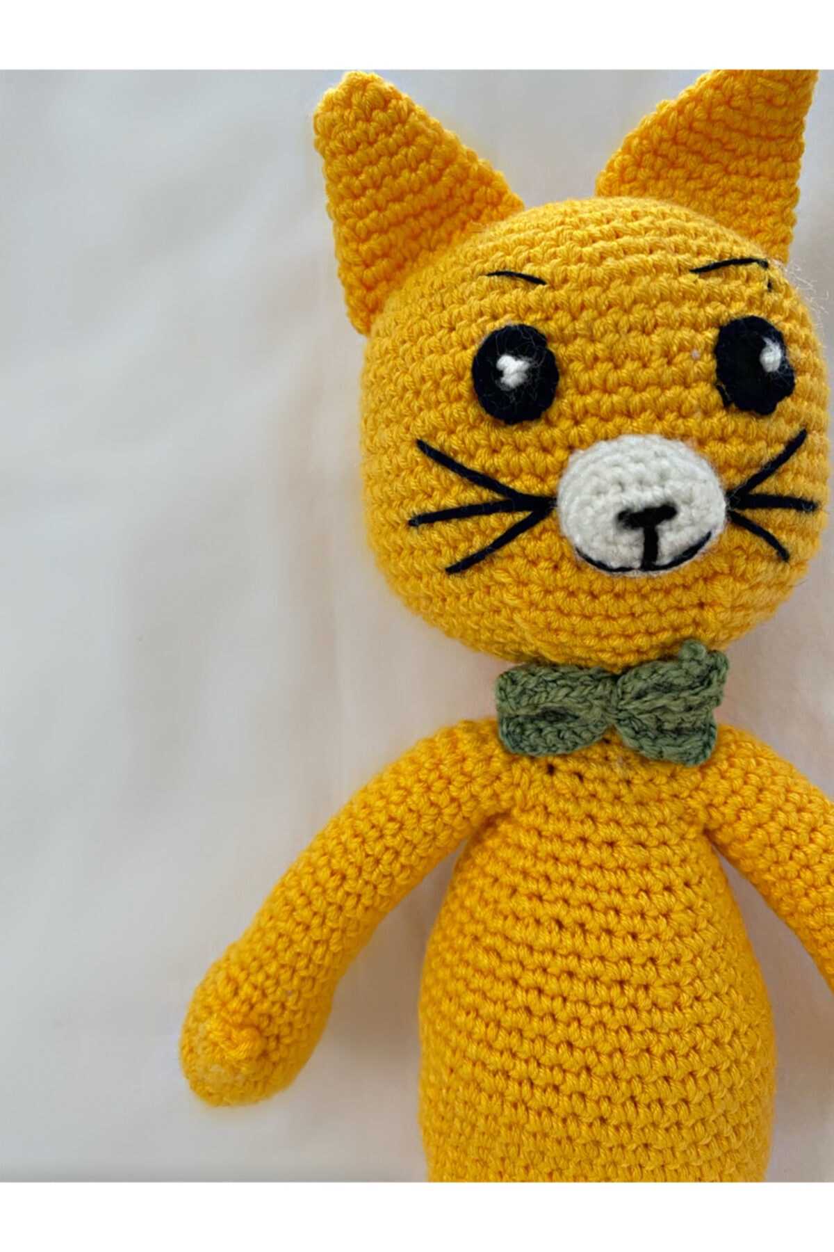 Marmelat Hand Made Sarı Kedi Uyku Arkadaşı