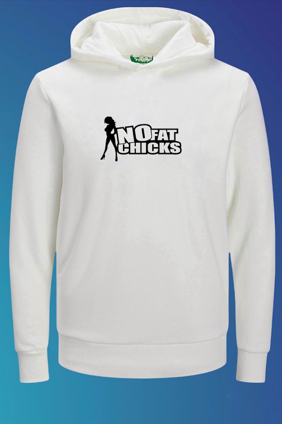 Outrail Unisex No Fat Chicks Tasarım Sweatshirt