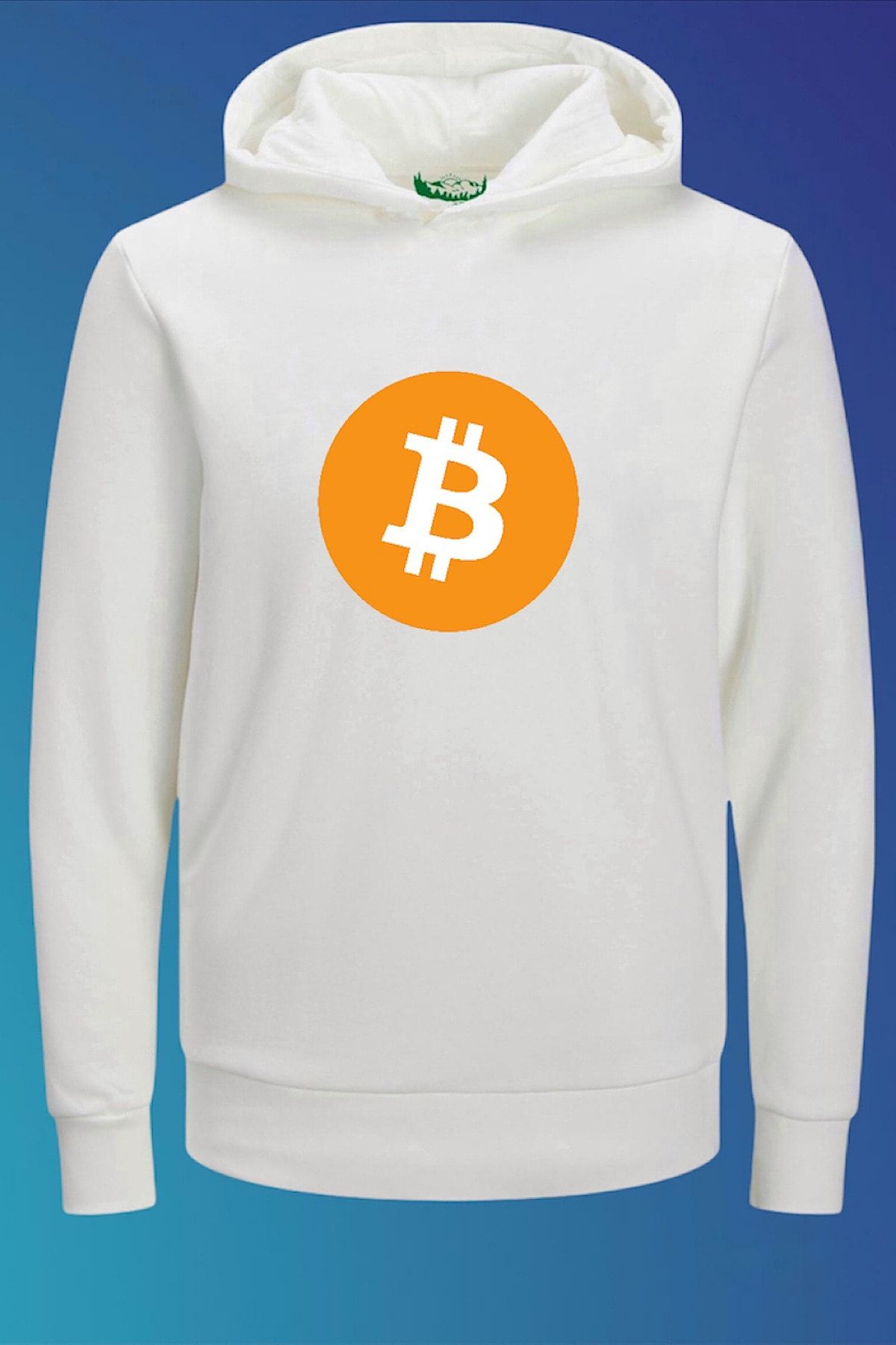 Outrail Bitcoin Big Logo Baskılı Sweatshirt