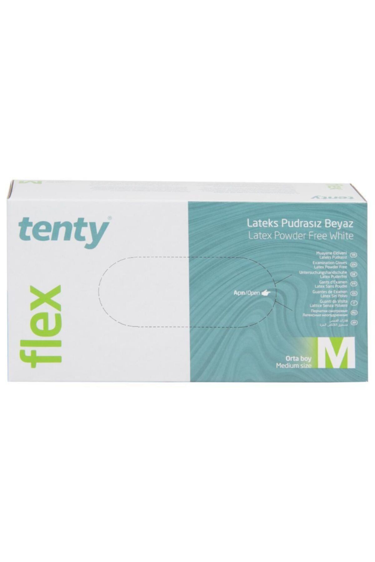 Tenty Latex Pudrasız Eldiven Pudrasız M 100 Lük