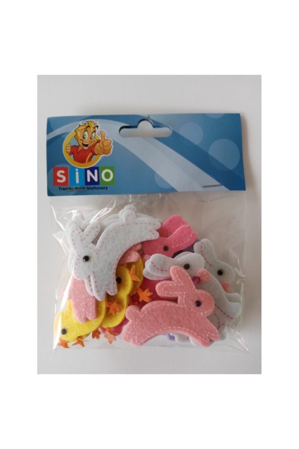Sino Sticker Keçe Tavşan + Civciv 24 Adet