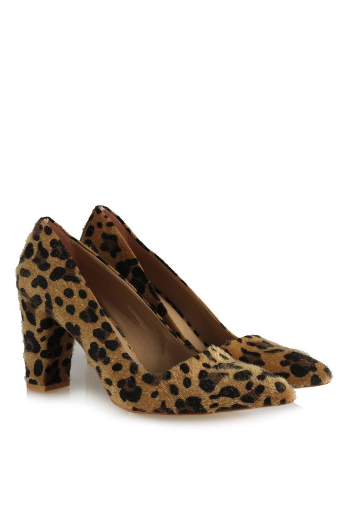 37Numara 41-42-43 Numara Leopar Stiletto Büyük Numara Kadın Ayakkabısı