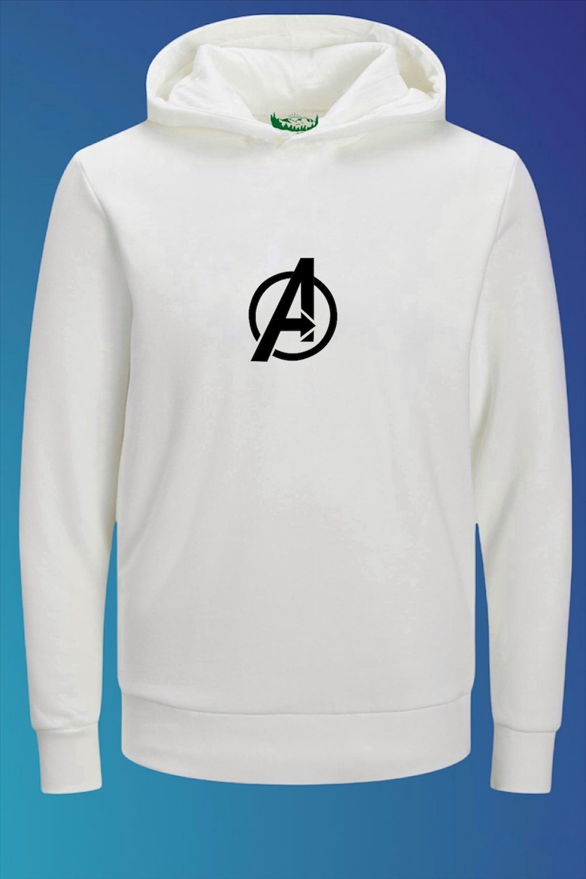 Outrail Unisex Avengers Big Logo Baskılı Sweatshirt
