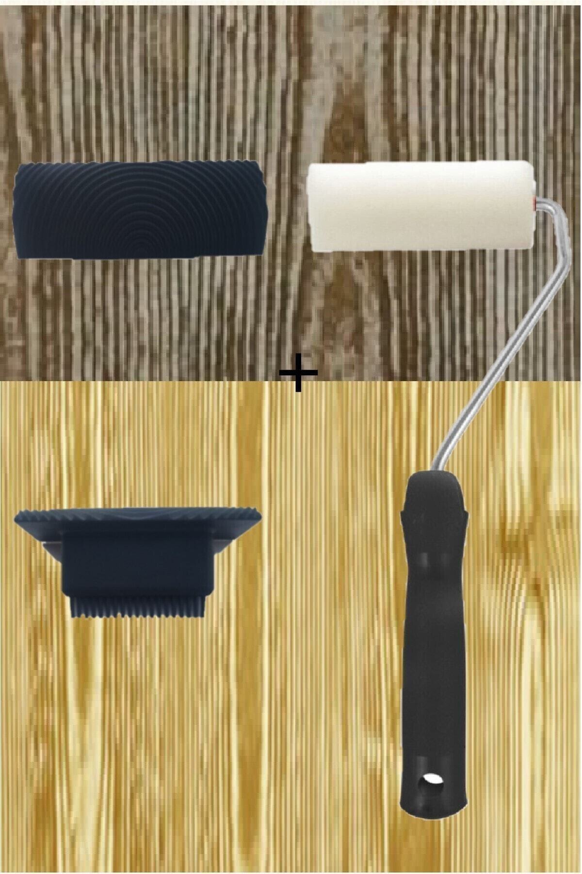 Sanatsal Dünya Ahşap Desen Aparatı Pürüzsüz Rulo Seti Ahşap Budak Tekniği Uygulama Için