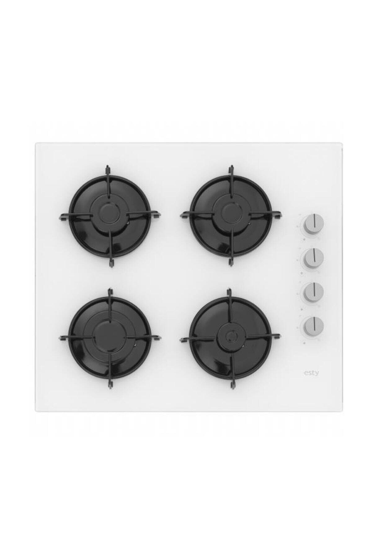 Esty Aco 5335w01 Beyaz Cam Ankastre Ocak