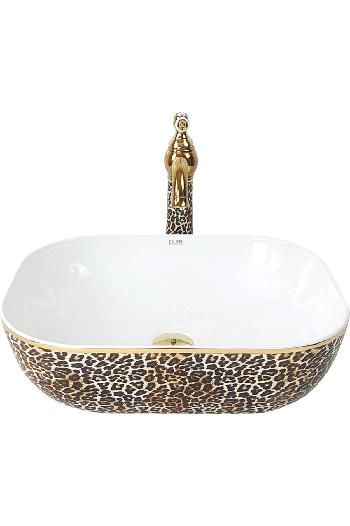 Pure Concept Pure Leopar Tezgah Üstü Çanak Lavabo