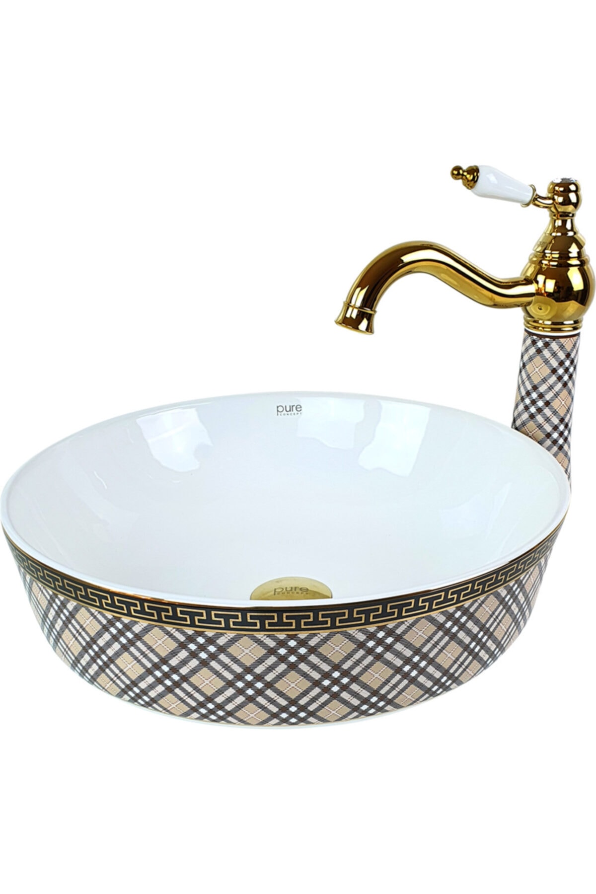 Pure Concept Pure Ekose Tezgah Üstü Çanak Lavabo