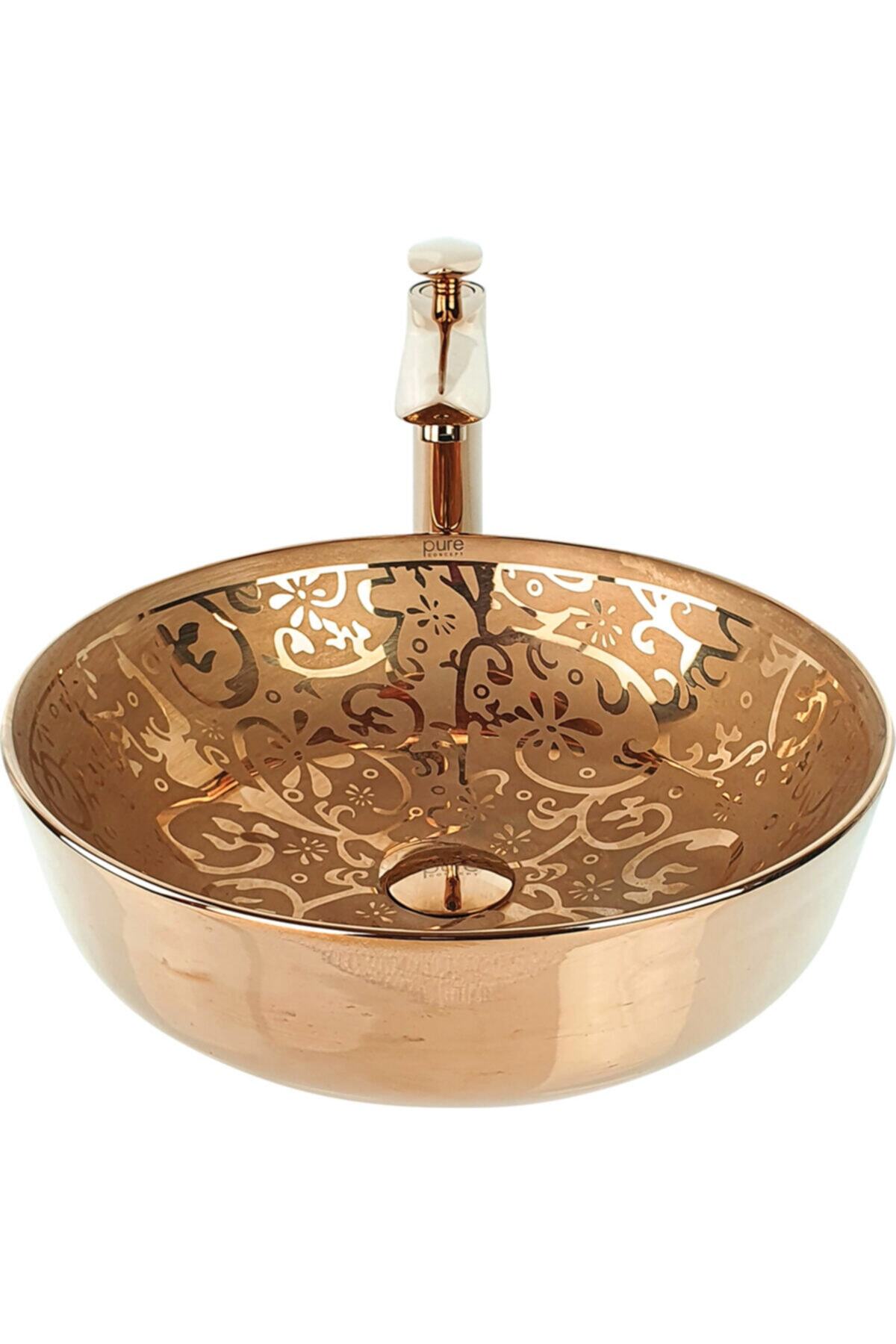 Pure Concept Vine Bronz Tezgah Üstü Çanak Lavabo