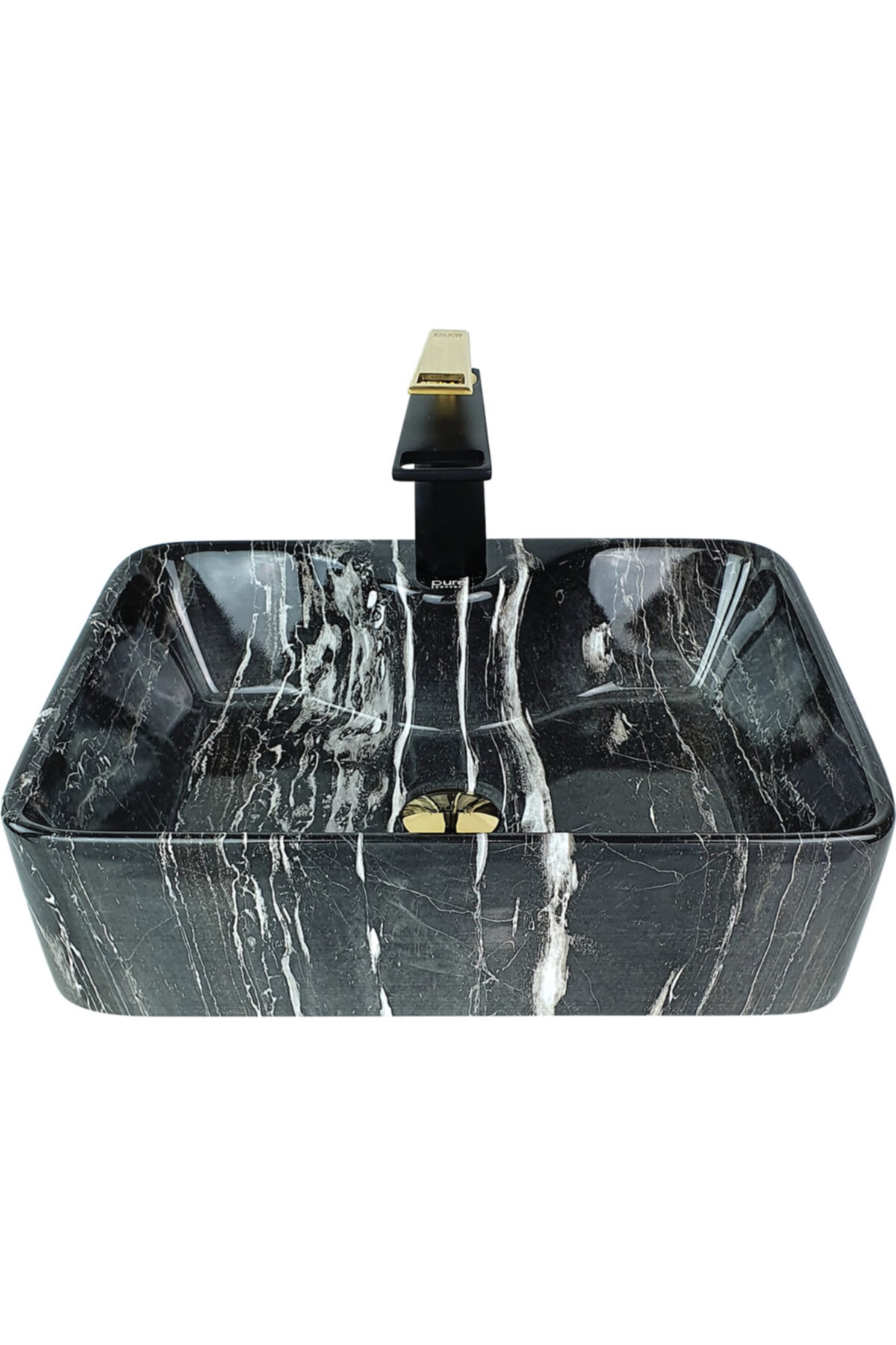 Pure Concept Pure Deep Black Tezgah Üstü Çanak Lavabo