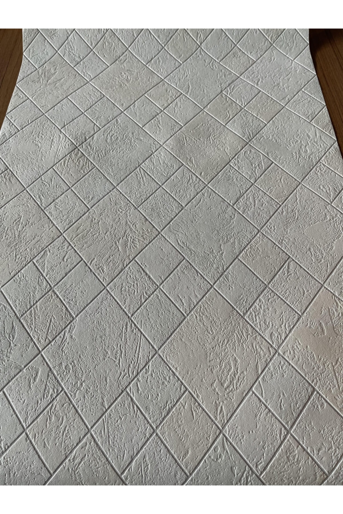 BAŞYAPI DİZAYN Gri Geonetrik Desen Ithal Vinly Duvar Kağıdı (5m²)