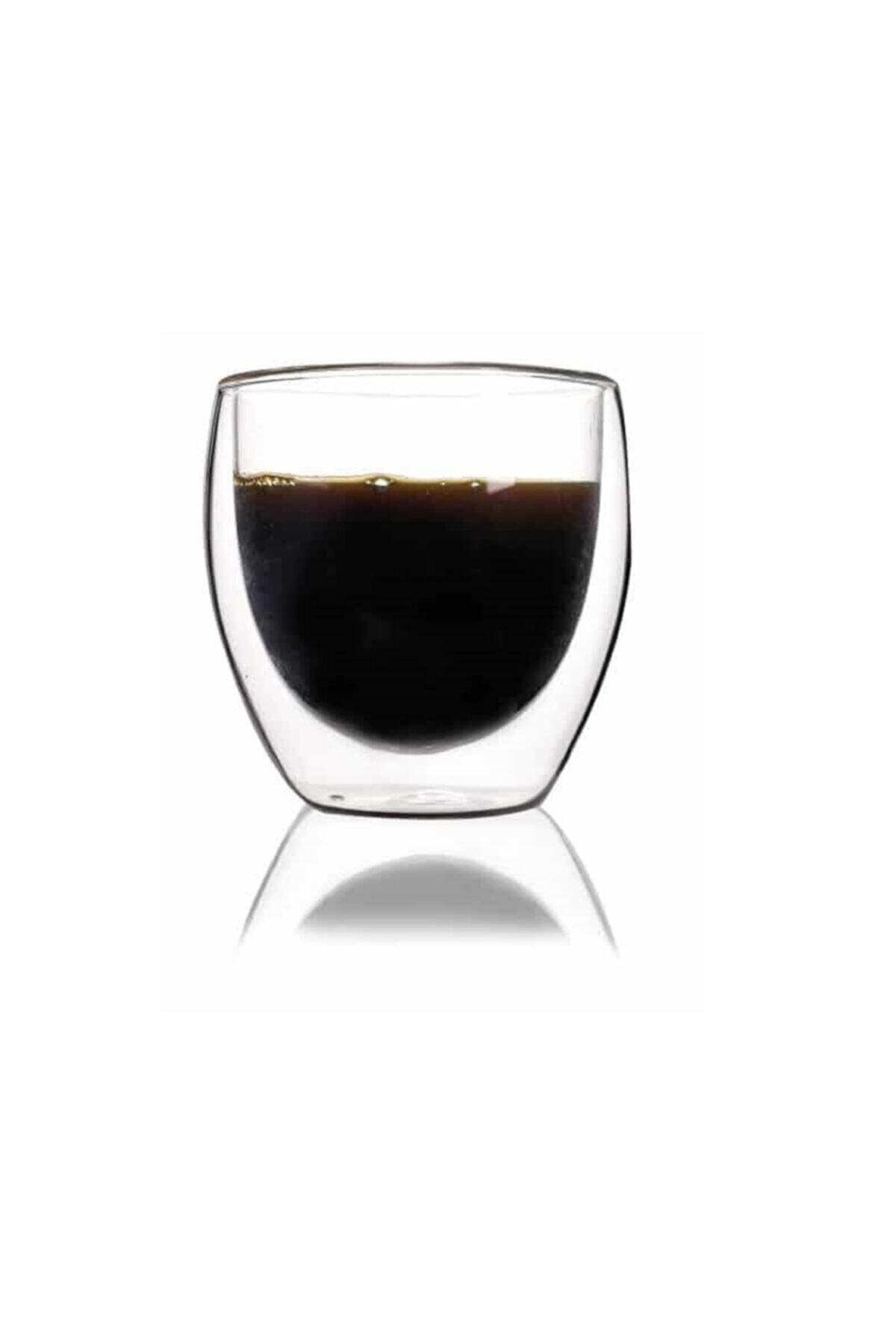 Perotti Beyaz Cam Çift Cidarlı Bardak 250 ml