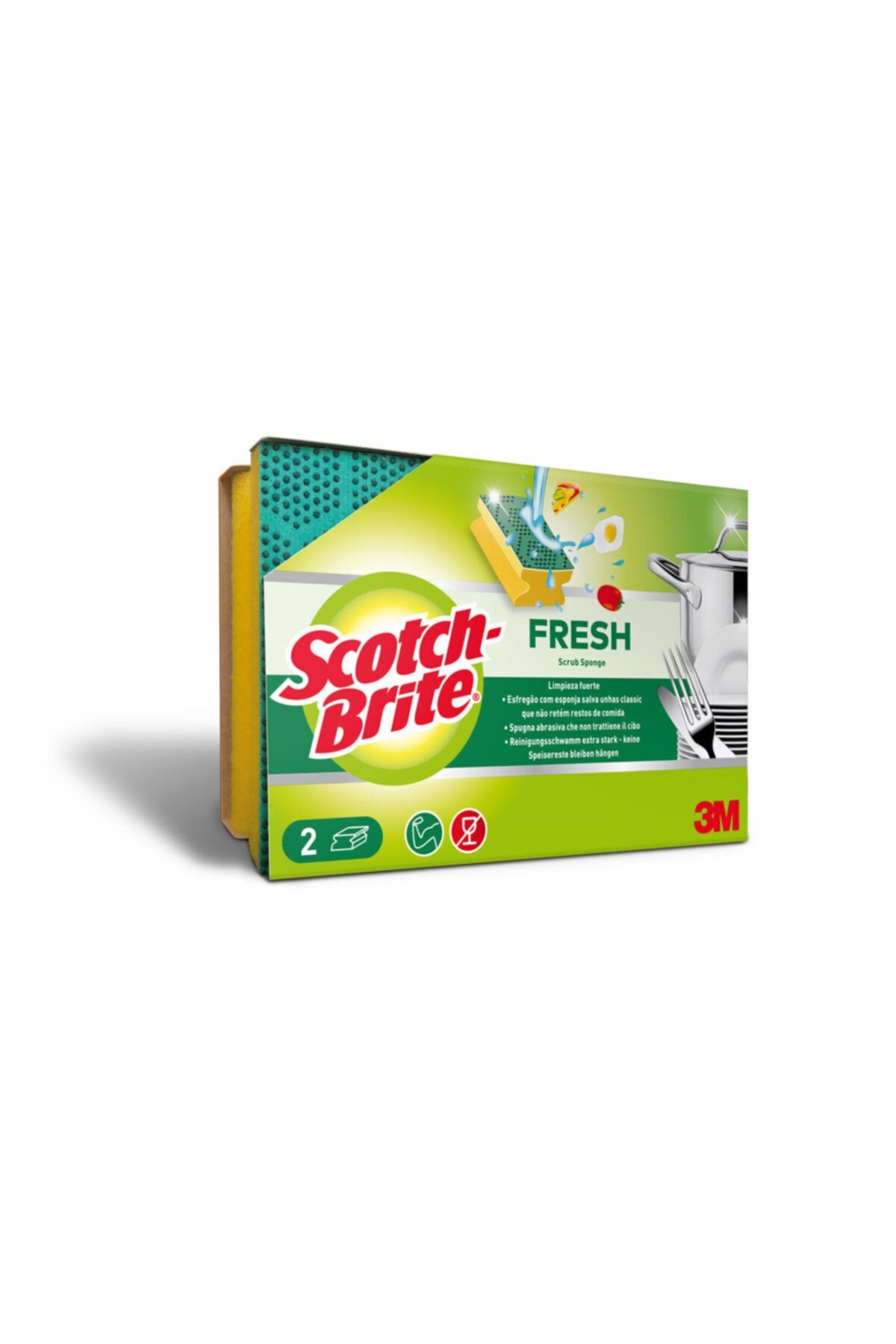 Scotch Brite Fresh Sünger Tırnak Koruyuculu 2'li