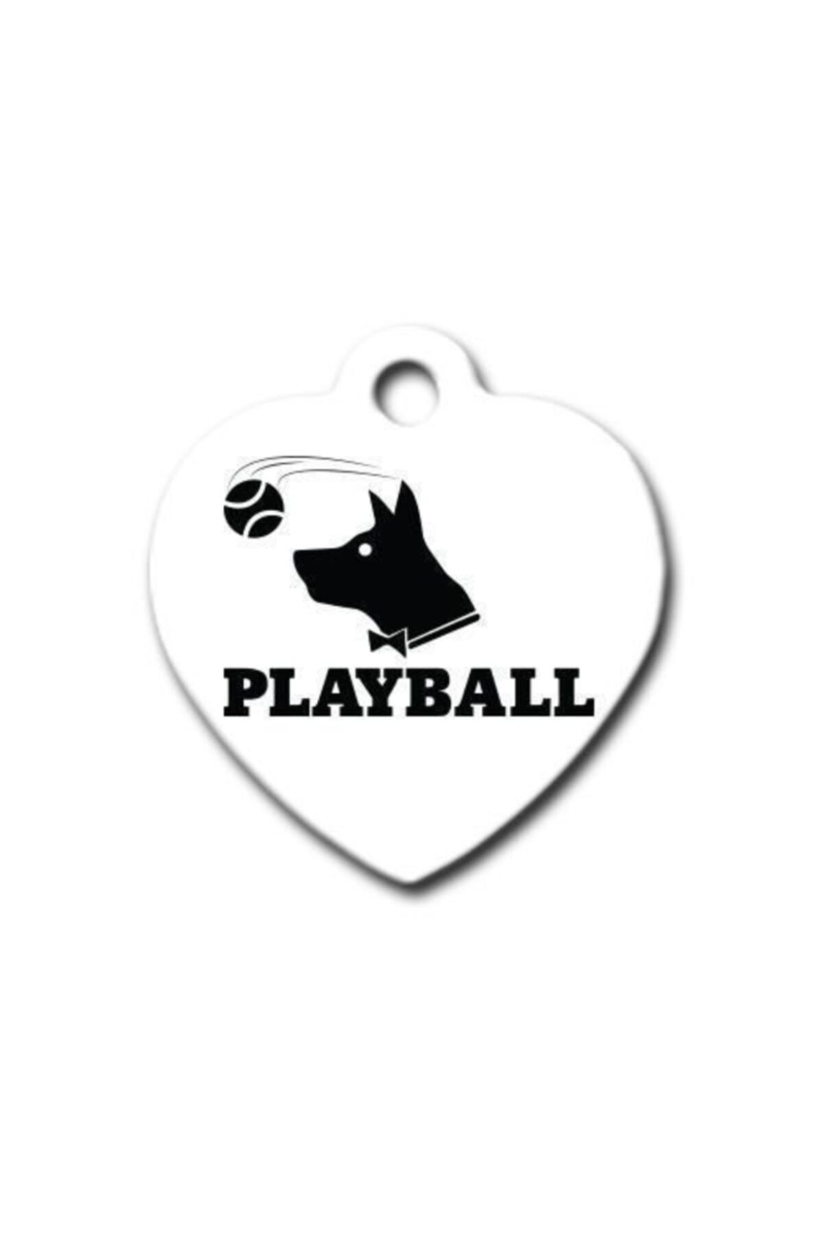 altın pati Playball Kalp Köpek Künyesi