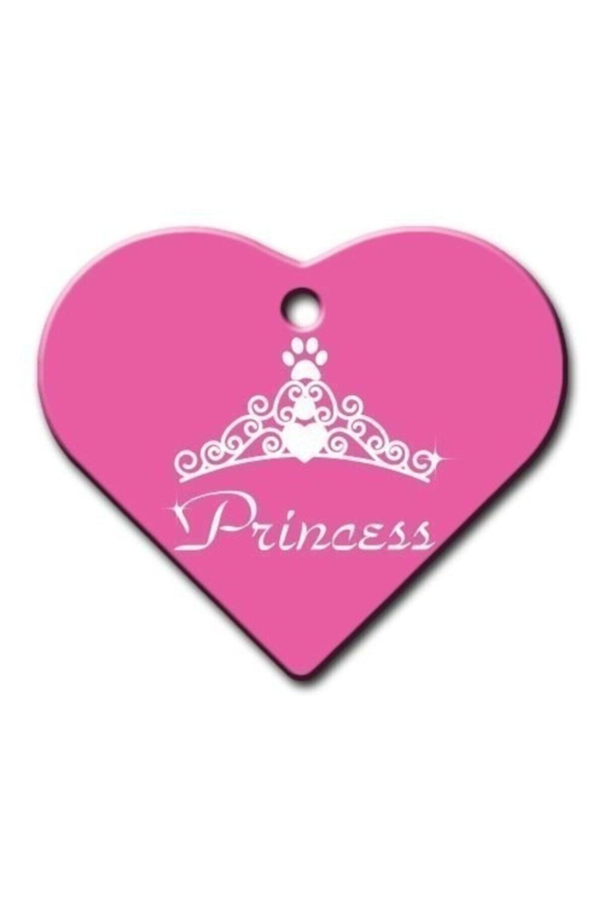 altın pati Princess Geniş Kalp Kedi Köpek Künyesi