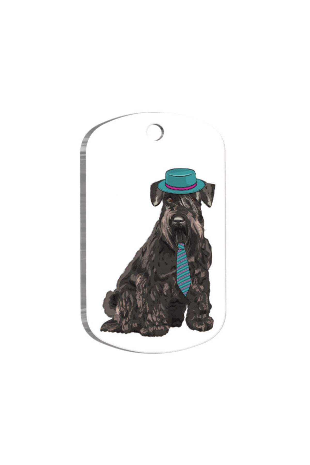 altın pati Schnauzer Resimli Köpek Künyesi