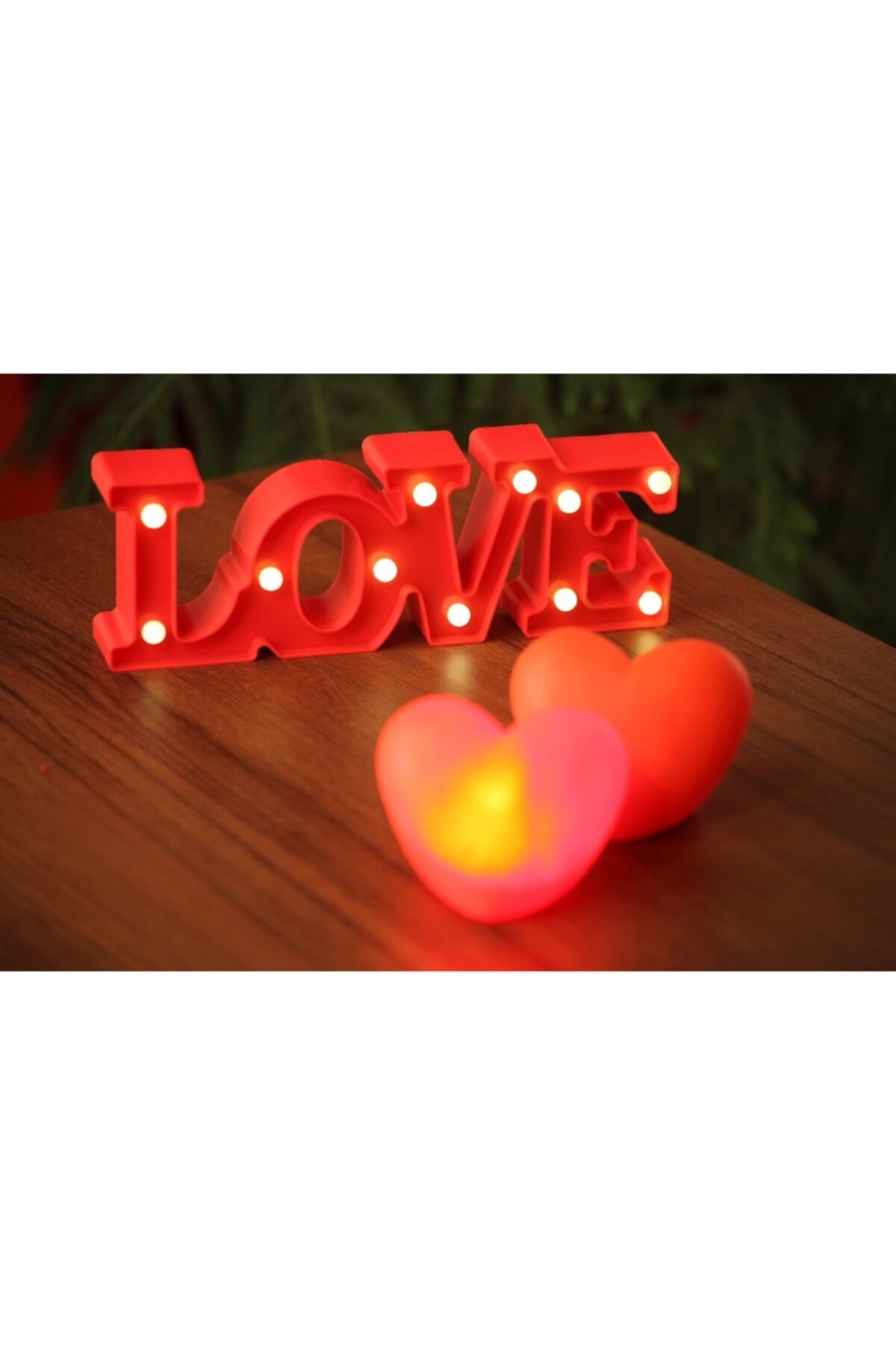 Lisinya Love Beyaz Led Dekoratif Gece Lambası Aydınlatma