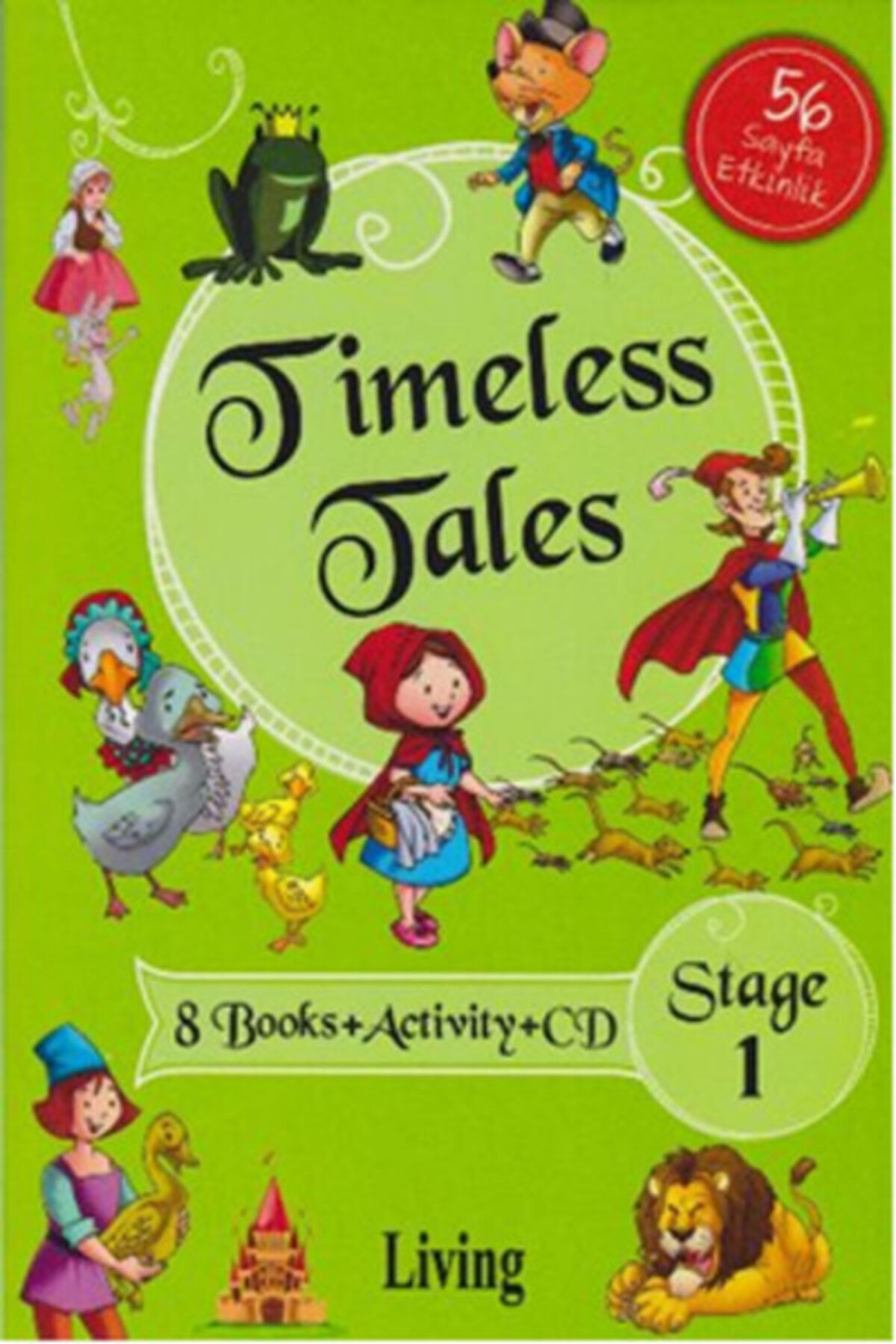Living English Dictionary Stage 1- Timeless Tales 8 Books + Activity + Cd