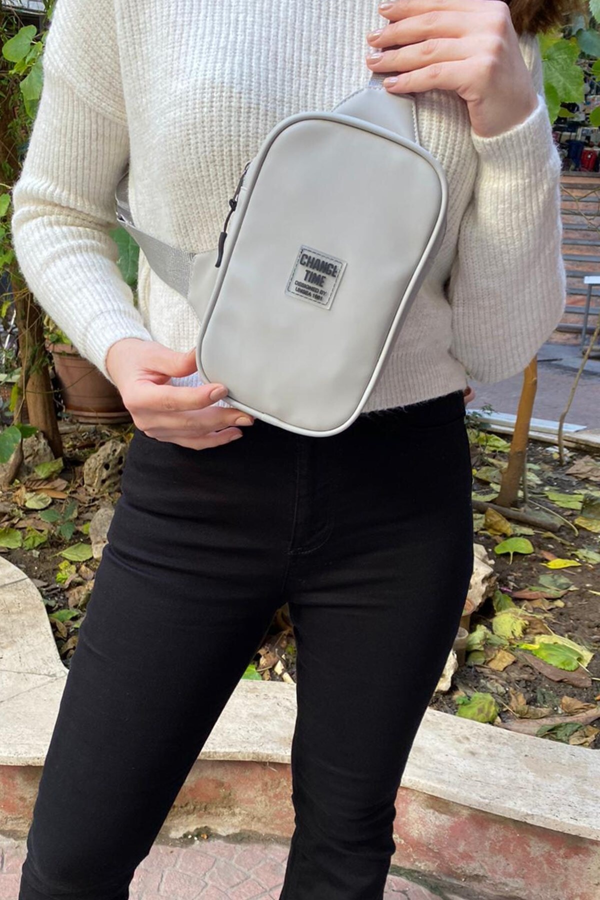 HandeMore Kadın Riva Saten Kumaş Bodybag Bel Vücut Çantası