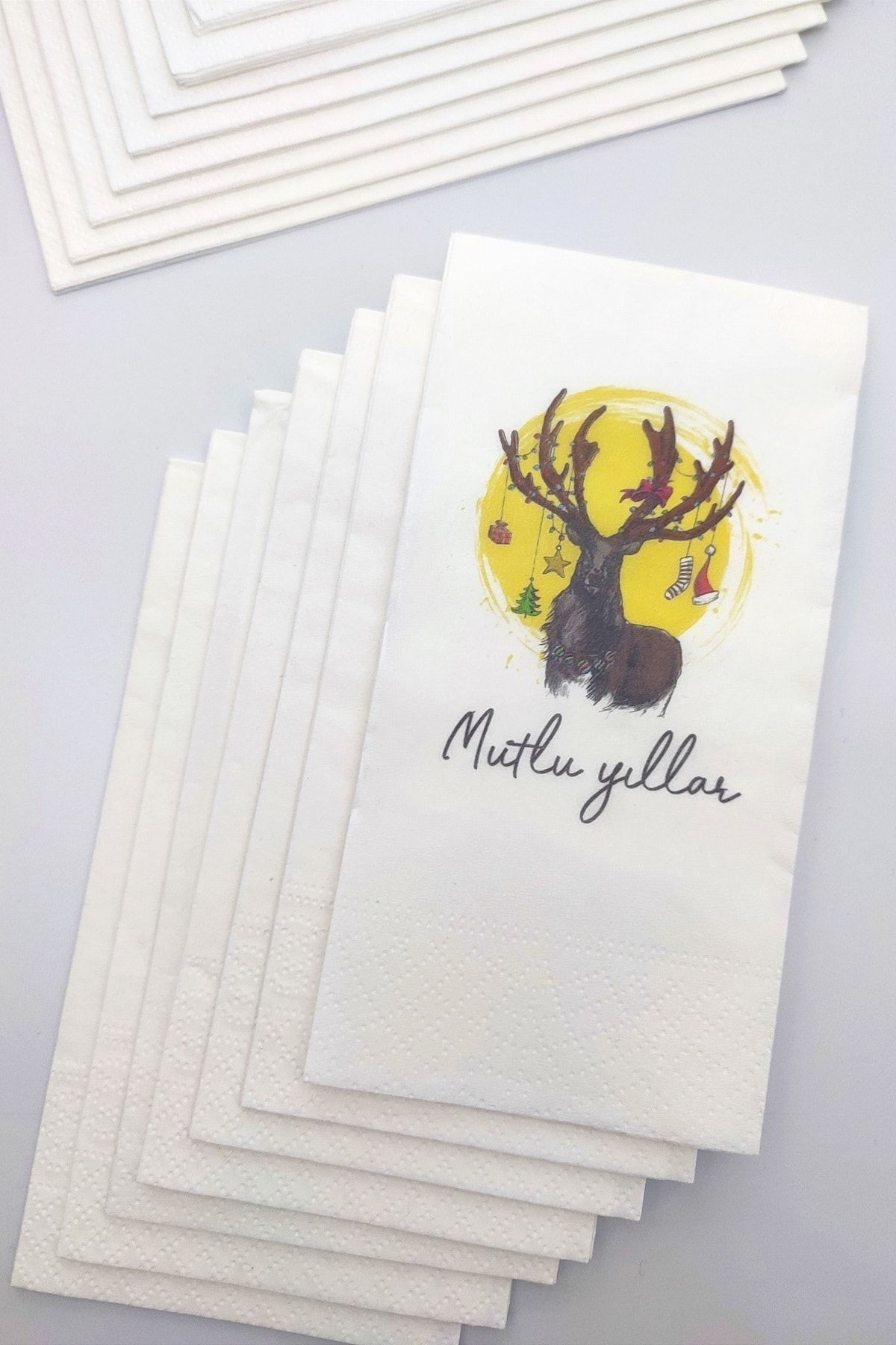 NapkinStore Yeni Yıl Sunum Peçetesi 20'li Paket