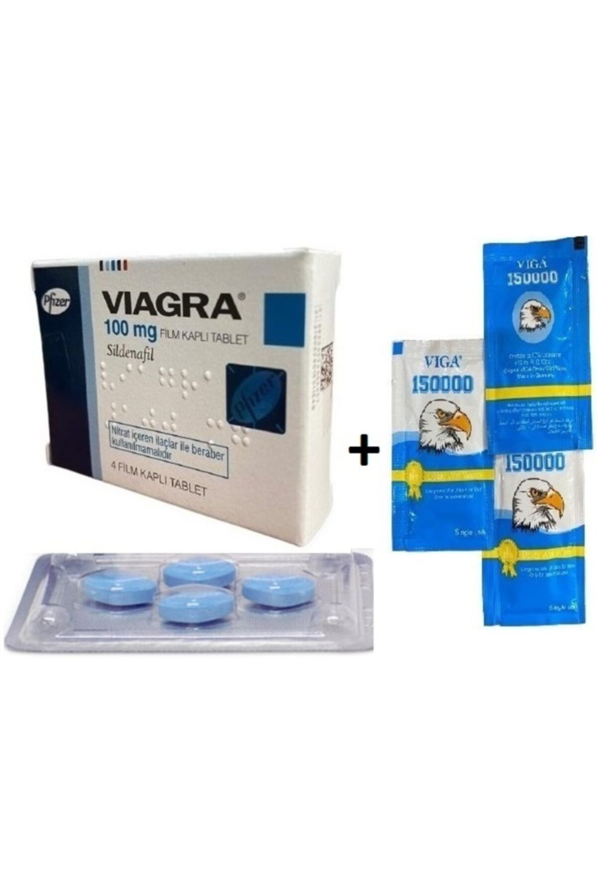Herşeyi Kolay Orjnal V 100 Mg 4 Tablet Sertleştirici Ereksiyonm Pns Büyütücü 3 Adet Geciktirici Mendil