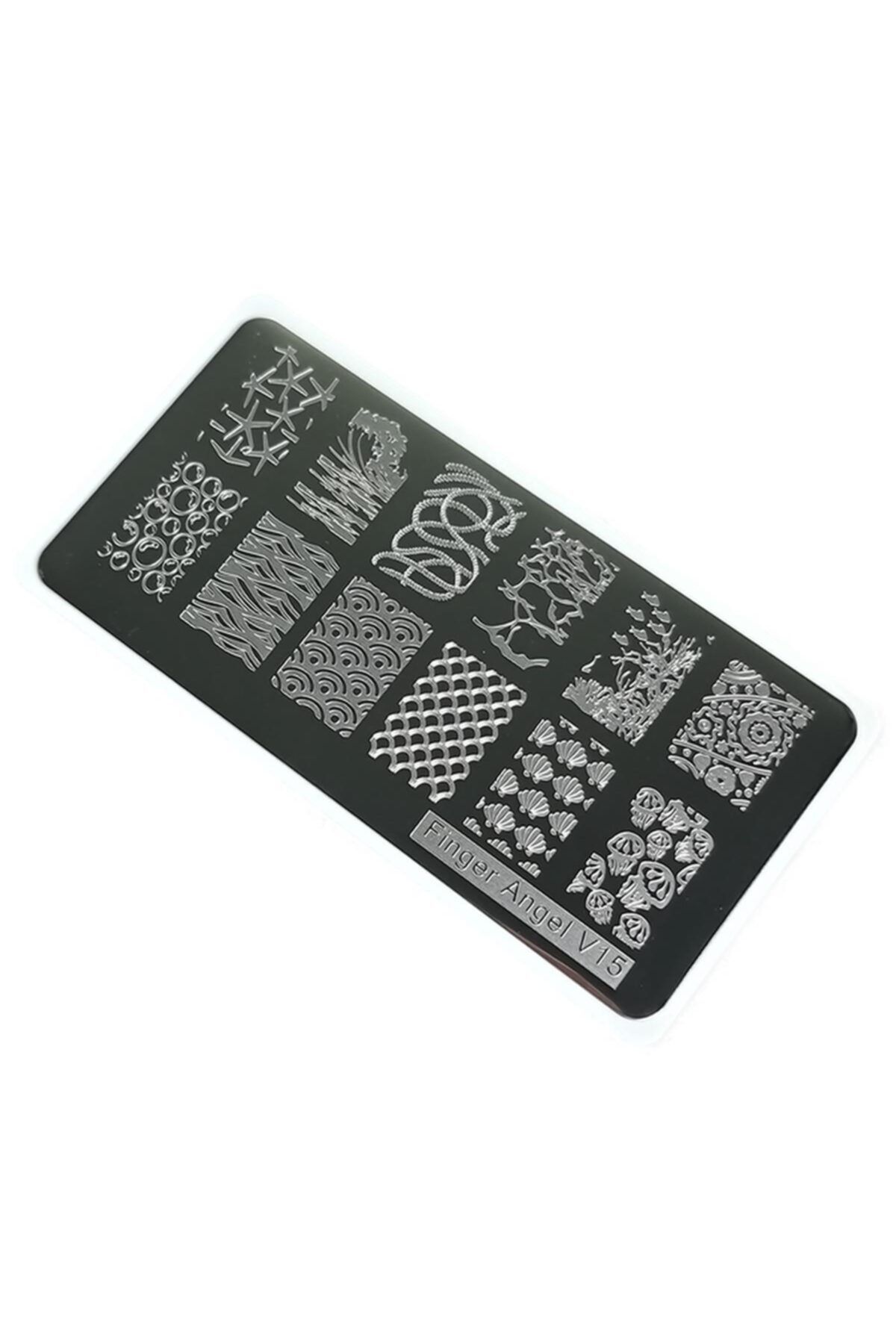 aba nails Nail Art Stamping Baskı Plakası Vv15