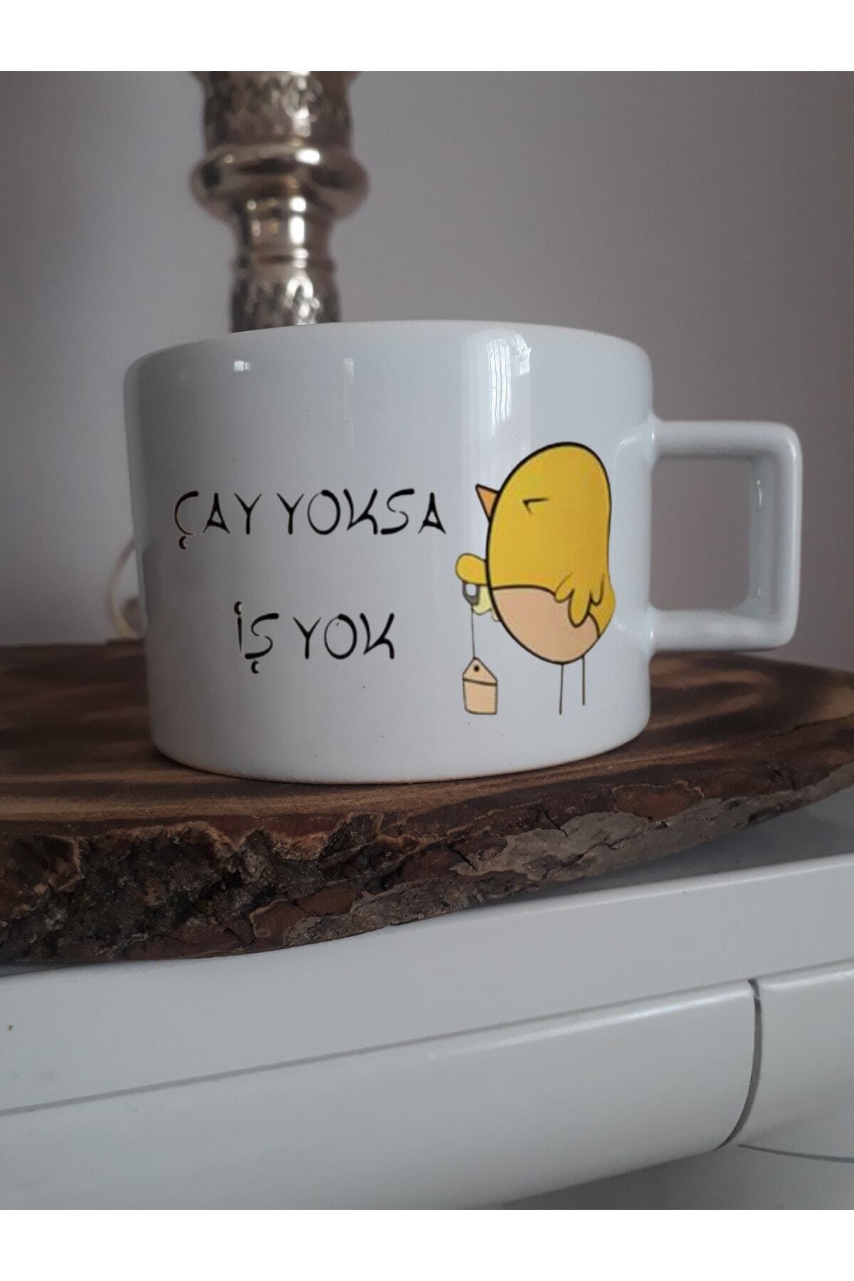 homestorebotique Çay Yoksa İş Yok Çay Kahve Fincanı
