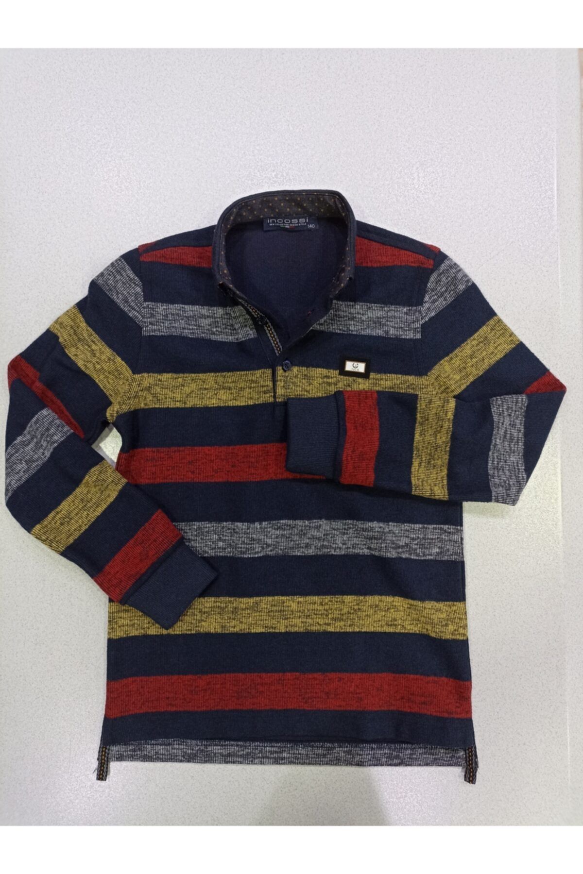 SMZ Erkek Çocuk Lacivert Polo Yaka Triko