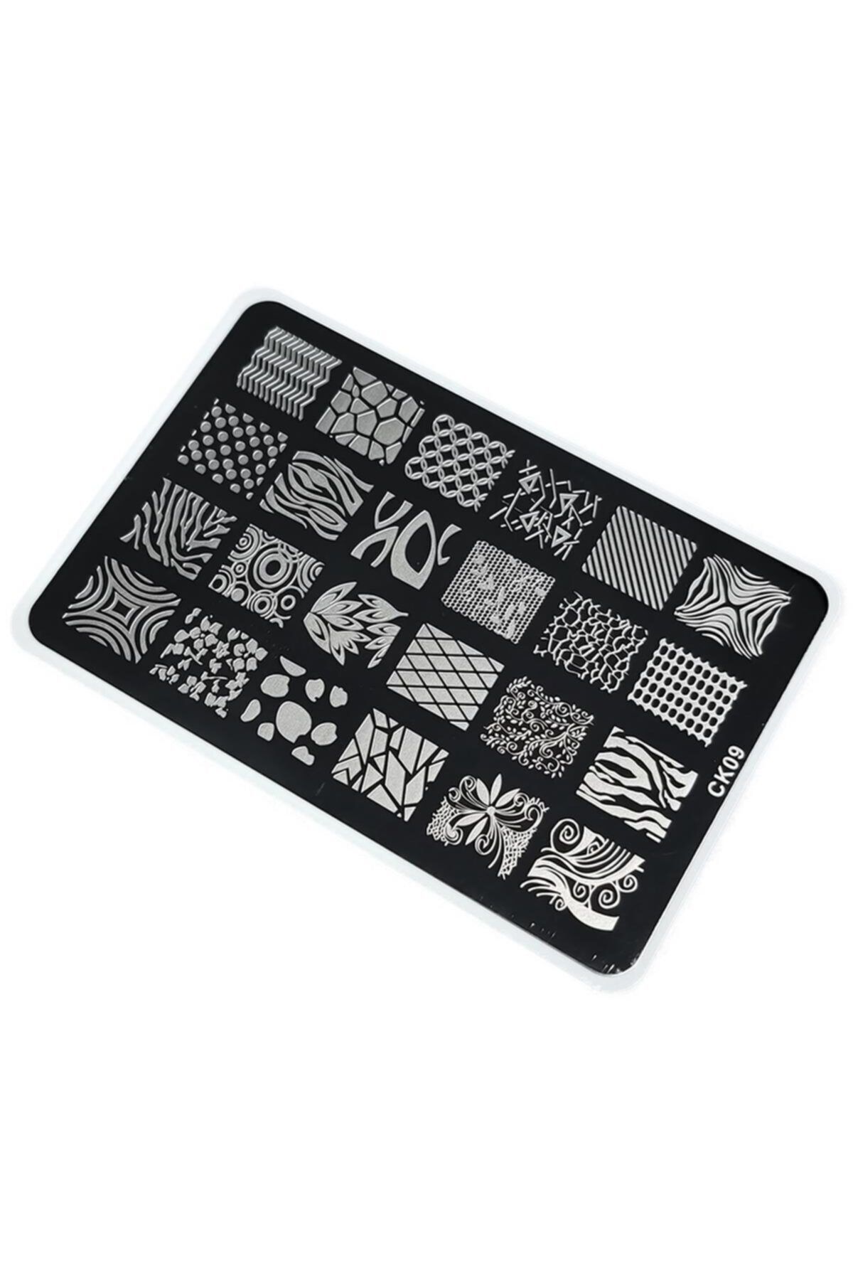aba nails Nail Art Stamping Baskı Plakası Büyük Boy Xl Ck09